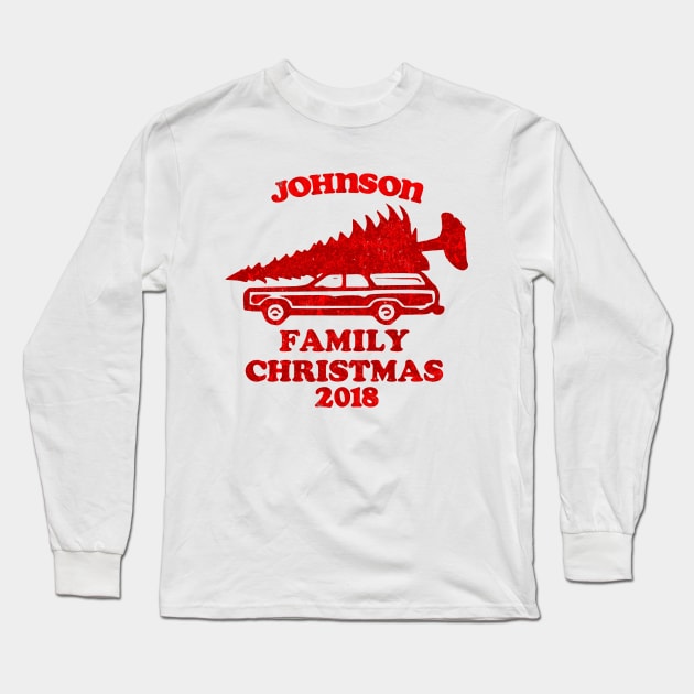 Johnson Family Christmas 2018 Long Sleeve T-Shirt by TracyMichelle